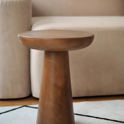 Mushroom 3 Dark Wood Table